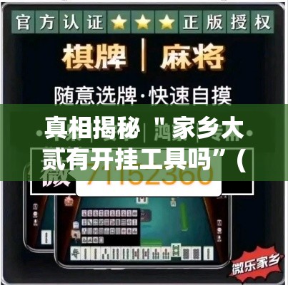 真相揭秘 ＂家乡大贰有开挂工具吗	”(透视挂)辅助透视教程