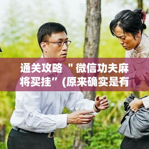 通关攻略 ＂微信功夫麻将买挂”(原来确实是有插件)