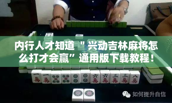 内行人才知道 ＂兴动吉林麻将怎么打才会赢”通用版下载教程！