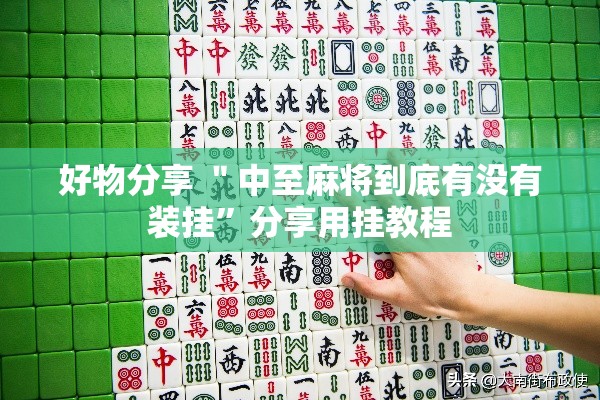 好物分享 ＂中至麻将到底有没有装挂”分享用挂教程
