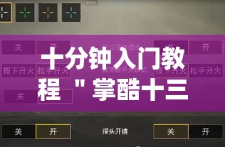 十分钟入门教程 ＂掌酷十三张开挂技术辅助”(透视)开挂详细教程