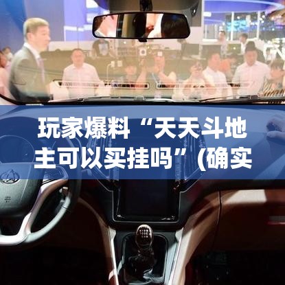 玩家爆料“天天斗地主可以买挂吗”(确实真的有挂)