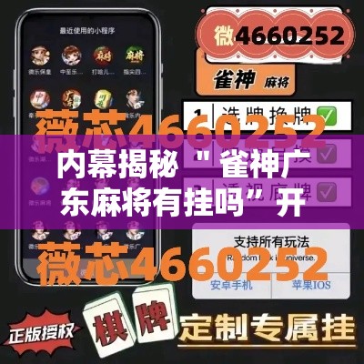 内幕揭秘 ＂雀神广东麻将有挂吗”开挂辅助教程