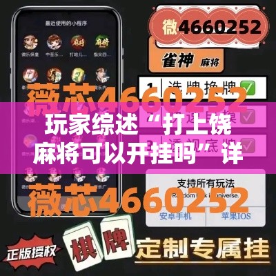 玩家综述“打上饶麻将可以开挂吗”详细透视辅助教程官方正版下载