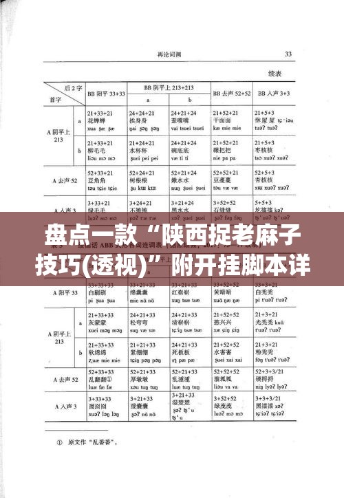 盘点一款“陕西捉老麻子技巧(透视)”附开挂脚本详细教程