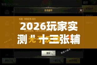 2026玩家实测＂十三张辅助软件开挂”开挂必胜方法
