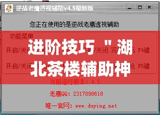 进阶技巧 ＂湖北茶楼辅助神器”(透视挂)辅助透视教程