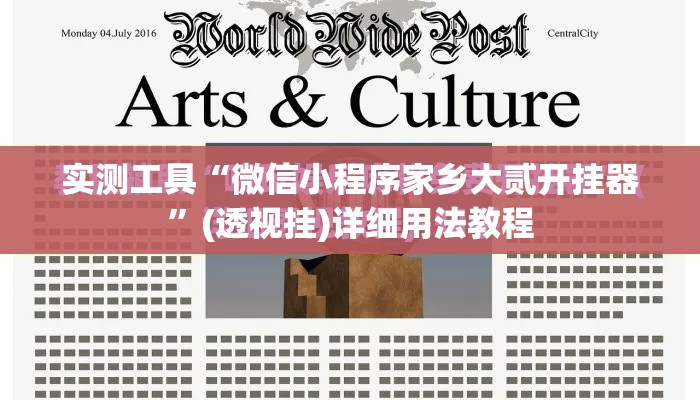 实测工具“微信小程序家乡大贰开挂器”(透视挂)详细用法教程