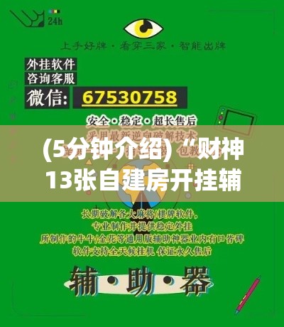 (5分钟介绍)“财神13张自建房开挂辅助器通用版(透视)”开挂(透视)辅助教程
