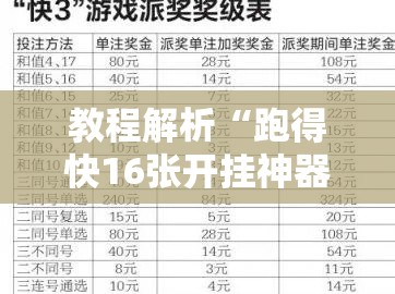 教程解析“跑得快16张开挂神器”能不能开挂!