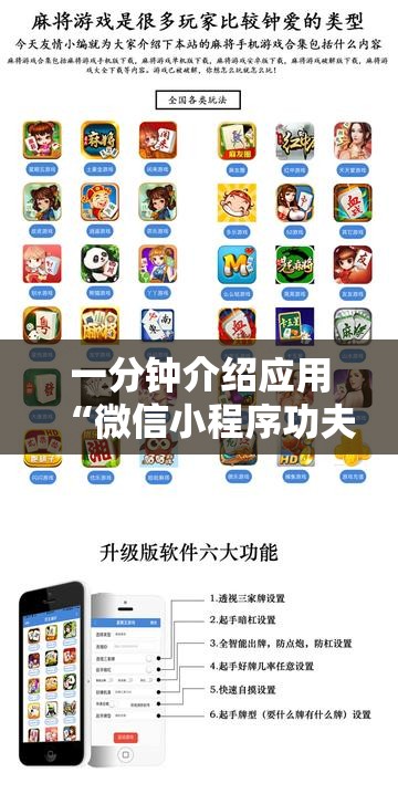 一分钟介绍应用“微信小程序功夫川麻免费开挂神器”分享用挂教程