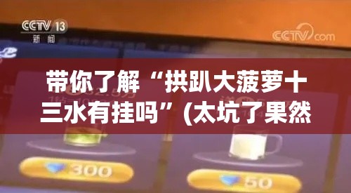 带你了解“拱趴大菠萝十三水有挂吗”(太坑了果然有挂)