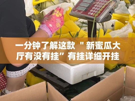 一分钟了解这款 ＂新蜜瓜大厅有没有挂”有挂详细开挂教程