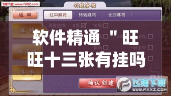 软件精通 ＂旺旺十三张有挂吗”作弊(透视)透视辅助