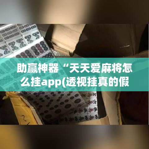 助赢神器“天天爱麻将怎么挂app(透视挂真的假的)