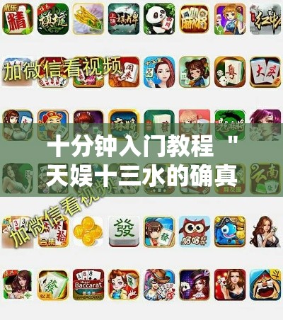 十分钟入门教程 ＂天娱十三水的确真的有辅助神器”揭秘透视辅助万能挂
