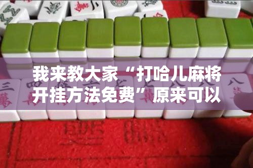 我来教大家“打哈儿麻将开挂方法免费”原来可以开挂